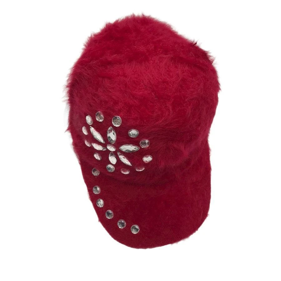 Casquette Plate En Faux Visons à Strass Décoratifs Coloris MIX 5 Casquette Plate En Faux Visons à Strass Décoratifs Coloris MIX – Image 3
