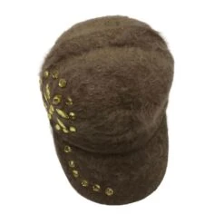 Casquette Plate En Faux Visons à Strass Décoratifs Coloris MIX 12 Casquette Plate En Faux Visons à Strass Décoratifs Coloris MIX -Accessoires De Mode pdtimg 4891159hd