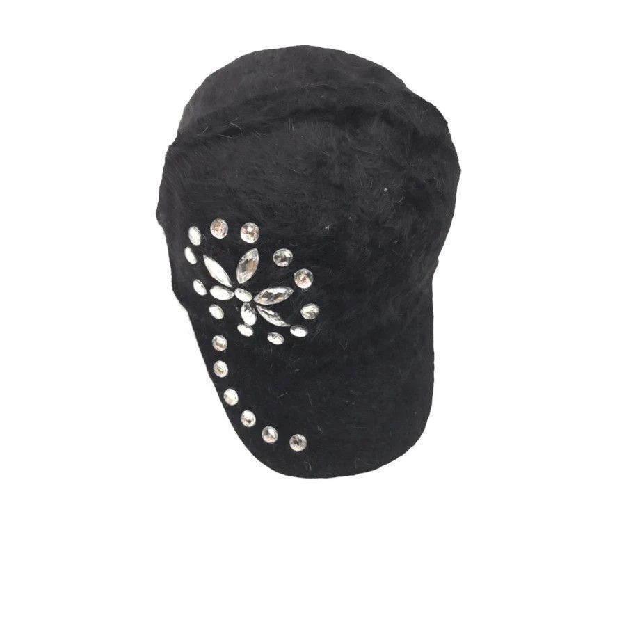 Casquette Plate En Faux Visons à Strass Décoratifs Coloris MIX 8 Casquette Plate En Faux Visons à Strass Décoratifs Coloris MIX – Image 6