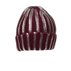 Bonnet à Revers En Tricot Torsadé Brillant Coloris MIX -Accessoires De Mode pdtimg 4891220hd