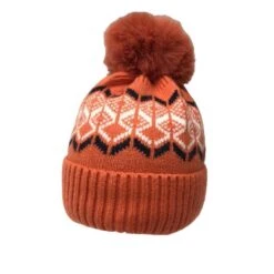 Bonnet Doublé Polaire à Pompon Et Motif Jacquard Coloris MIX 18 Bonnet Doublé Polaire à Pompon Et Motif Jacquard Coloris MIX -Accessoires De Mode pdtimg 4891413hd