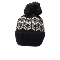 Bonnet Doublé Polaire à Pompon Et Motif Jacquard Coloris MIX 19 Bonnet Doublé Polaire à Pompon Et Motif Jacquard Coloris MIX -Accessoires De Mode pdtimg 4891414hd