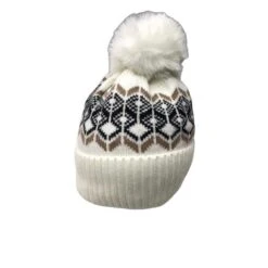 Bonnet Doublé Polaire à Pompon Et Motif Jacquard Coloris MIX 23 Bonnet Doublé Polaire à Pompon Et Motif Jacquard Coloris MIX -Accessoires De Mode pdtimg 4891418hd