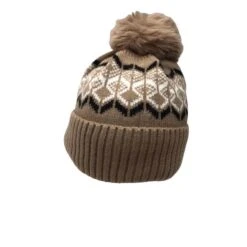 Bonnet Doublé Polaire à Pompon Et Motif Jacquard Coloris MIX 24 Bonnet Doublé Polaire à Pompon Et Motif Jacquard Coloris MIX -Accessoires De Mode pdtimg 4891419hd