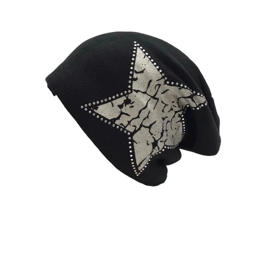 Bonnet Motif étoile à Strass Avec Doublure Polaire Coloris MIX 4 Bonnet Motif étoile à Strass Avec Doublure Polaire Coloris MIX – Image 2