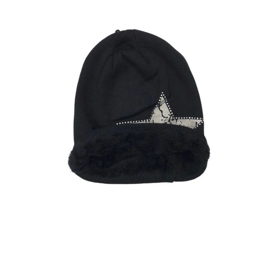 Bonnet Motif étoile à Strass Avec Doublure Polaire Coloris MIX 5 Bonnet Motif étoile à Strass Avec Doublure Polaire Coloris MIX – Image 3