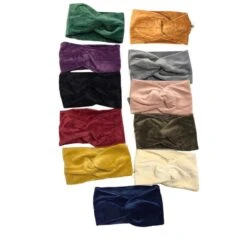 Assortiment Bandeau Style Croisé En Tissu Aspect Velours -Accessoires De Mode pdtimg 4891477hd
