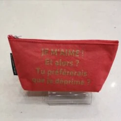 Porte Monnaie à Imprimé Message En Toile De Coton -Accessoires De Mode pdtimg 4891980hd