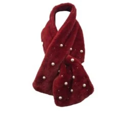 Assortiment Foulard En Fausse Fourrure Agrémenté Perles -Accessoires De Mode pdtimg 4895180hd