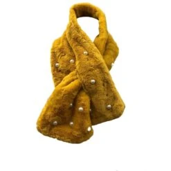Assortiment Foulard En Fausse Fourrure Agrémenté Perles -Accessoires De Mode pdtimg 4895183hd