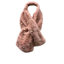 Assortiment Foulard En Fausse Fourrure Agrémenté Perles -Accessoires De Mode pdtimg 4895185hd