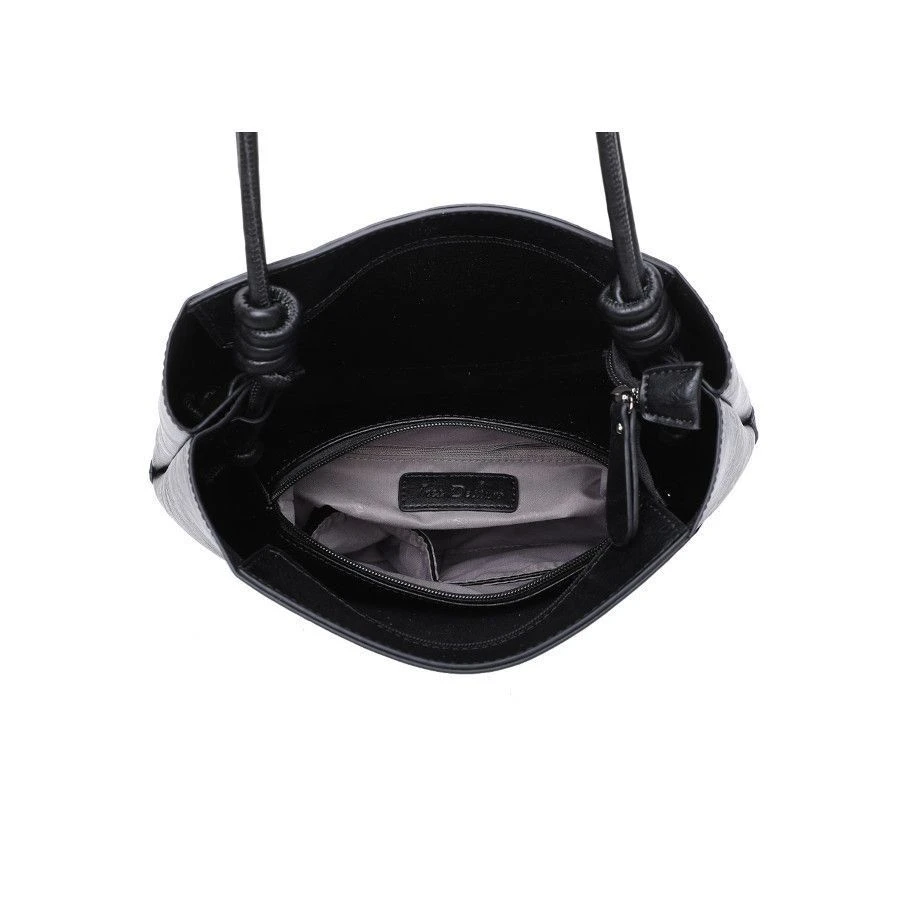 Sac à Main 2 Pièces Imitation Cuir Noir Avec Pochette 7 Sac à Main 2 Pièces Imitation Cuir Noir Avec Pochette – Image 5