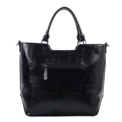 Sac En Grand Format Zippé Avec 2 Poignées Noir -Accessoires De Mode pdtimg 4898278hd