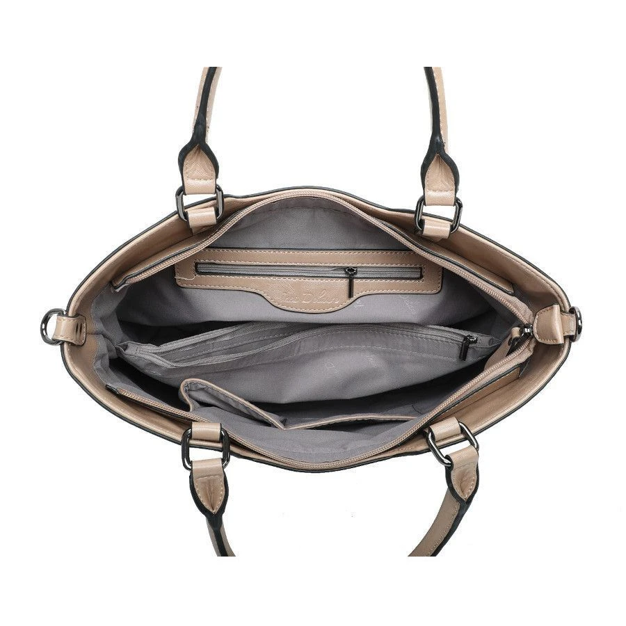 Sac En Grand Format Zippé Avec 2 Poignées Taupe 6 Sac En Grand Format Zippé Avec 2 Poignées Taupe – Image 4