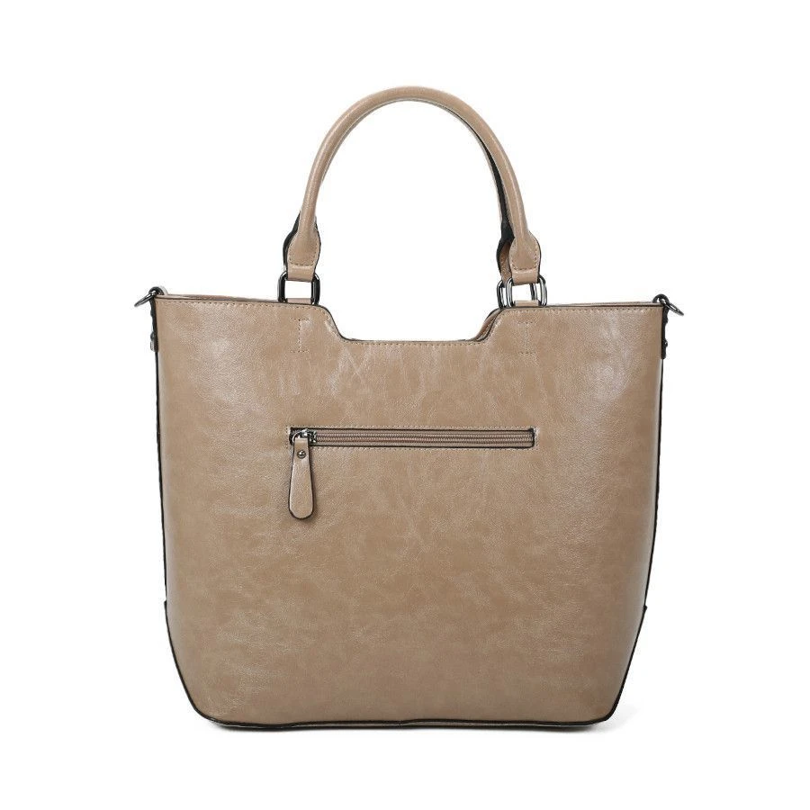 Sac En Grand Format Zippé Avec 2 Poignées Taupe 5 Sac En Grand Format Zippé Avec 2 Poignées Taupe – Image 3