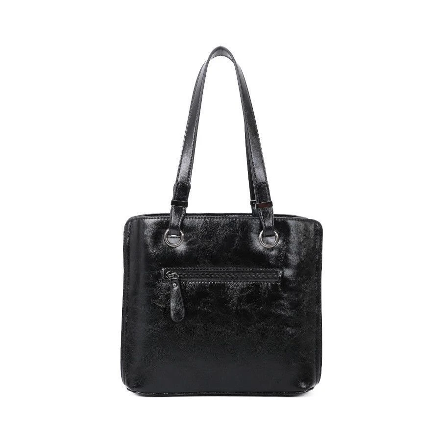 Sac Porté Main équipé De Double Anses Réglables Noir 5 Sac Porté Main équipé De Double Anses Réglables Noir – Image 3