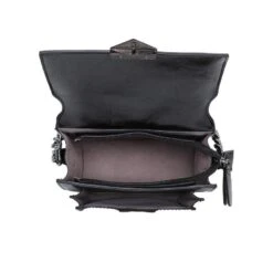 Sac à Poche Noir Sous Rabat En Métal Avec Chaînette -Accessoires De Mode pdtimg 4898802hd