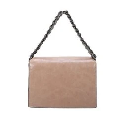 Sac à Poche Nude Sous Rabat En Métal Avec Chaînette -Accessoires De Mode pdtimg 4898810hd