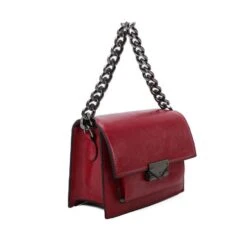 Sac à Poche Rouge Sous Rabat En Métal Avec Chaînette -Accessoires De Mode pdtimg 4898821hd
