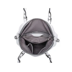 Grand Sac Porté Sur L'épaule à L'aspect Cuir Blanc -Accessoires De Mode pdtimg 4906341hd