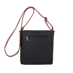 Sac Bandoulière Noir Avec Poche Avant Et Boucle -Accessoires De Mode pdtimg 4913098hd
