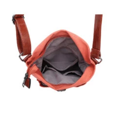 Sac Bandoulière Orange Avec Poche Avant Et Boucle -Accessoires De Mode pdtimg 4913122hd