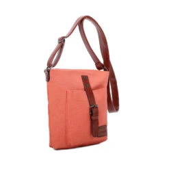 Sac Bandoulière Orange Avec Poche Avant Et Boucle -Accessoires De Mode pdtimg 4913123hd