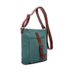 Sac Bandoulière émeraude Avec Poche Avant Et Boucle -Accessoires De Mode pdtimg 4913129hd