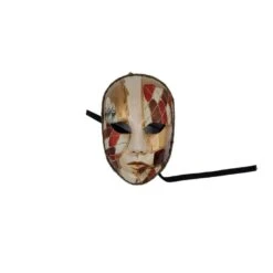 Masque Vénitien Visage Avec Décor Mosaïque à Paillettes -Accessoires De Mode pdtimg 4918207hd