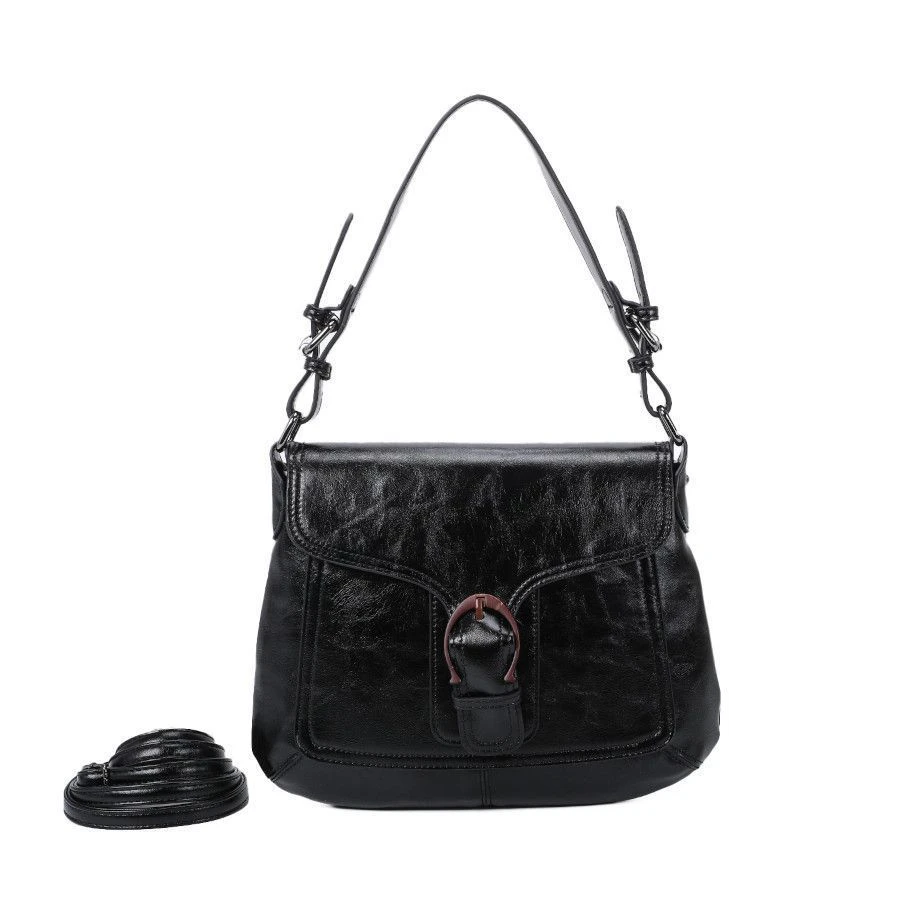 Sac Porté épaule En Simili Cuir Modèle Avec Un Rabat 4 Sac Porté épaule En Simili Cuir Modèle Avec Un Rabat – Image 2