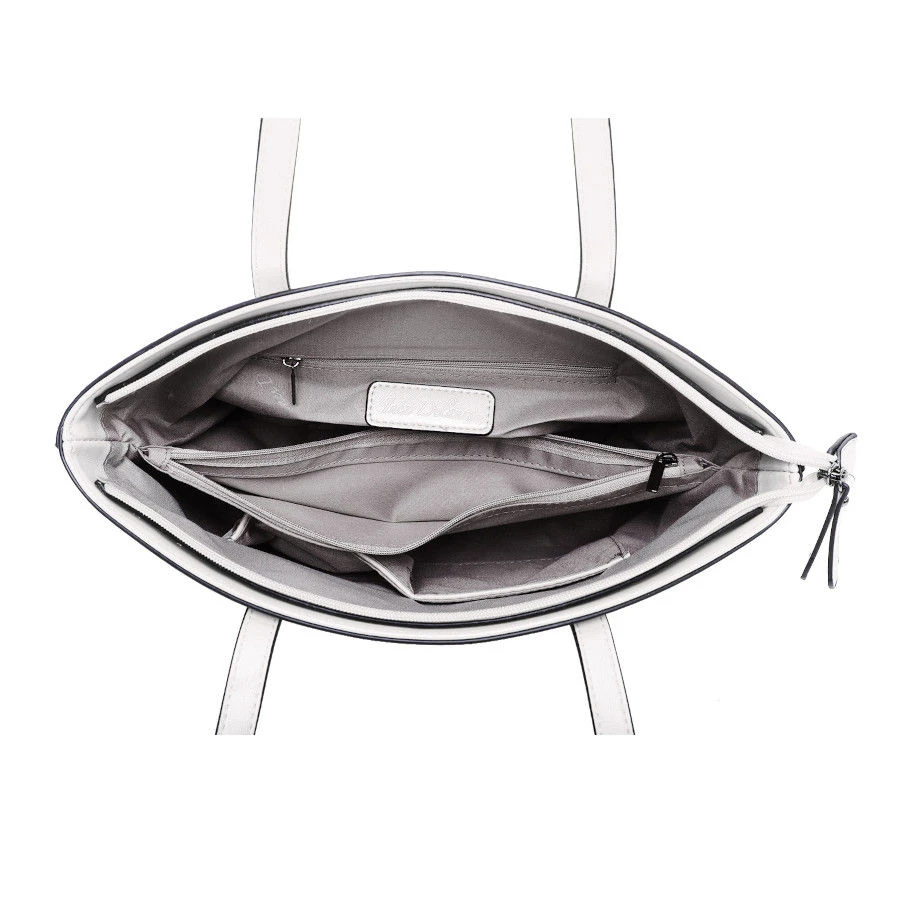 Sac Cabas Aspect Cuir Lisse à Longue Anses Fermeture Zip 10 Sac Cabas Aspect Cuir Lisse à Longue Anses Fermeture Zip – Image 8