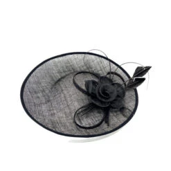 Chapeau De Cérémonie En Sisal à Motif Floral Appliqué Coloris Au Choix -Accessoires De Mode pdtimg 4921331hd