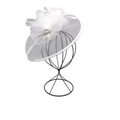 Chapeau Cérémonie à Fleur Ornée De Perles Avec Plumes -Accessoires De Mode pdtimg 4921380hd