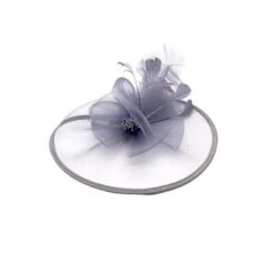 Chapeau Cérémonie à Fleur Ornée De Perles Avec Plumes -Accessoires De Mode pdtimg 4921381hd