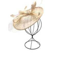 Bibi De Cérémonie à Noeuds Avec Voilette Et Des Plumes -Accessoires De Mode pdtimg 4921494hd