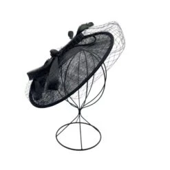 Bibi De Cérémonie à Noeuds Avec Voilette Et Des Plumes -Accessoires De Mode pdtimg 4921495hd