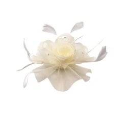 Bibi De Cérémonie Avec Motif Floral Et Plumes élégantes -Accessoires De Mode pdtimg 4921652hd