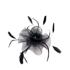 Bibi De Cérémonie Avec Motif Floral Et Plumes élégantes -Accessoires De Mode pdtimg 4921654hd