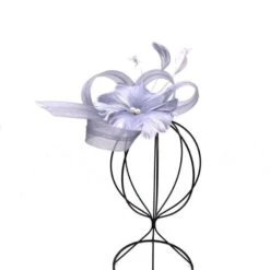 Bibi De Cérémonie à Fleur En Plumes Avec Perles Au Cœur Coloris Au Choix -Accessoires De Mode pdtimg 4921683hd