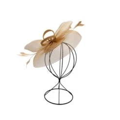 Bibi De Cérémonie à Voilette Avec Plumes Sur Base Ronde Coloris MIX -Accessoires De Mode pdtimg 4921839hd