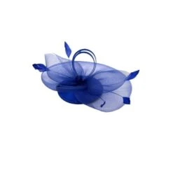 Bibi De Cérémonie à Voilette Avec Plumes Sur Base Ronde Coloris MIX -Accessoires De Mode pdtimg 4921853hd