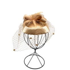 Chapeau Bibi De Cérémonie Décoré D’une Fleur Et Voilette Coloris MIX -Accessoires De Mode pdtimg 4921891hd