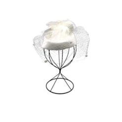 Chapeau Bibi De Cérémonie Décoré D’une Fleur Et Voilette Coloris MIX -Accessoires De Mode pdtimg 4921895hd