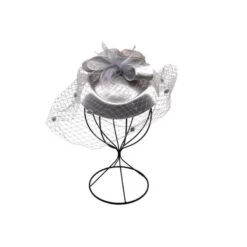 Chapeau Bibi De Cérémonie Décoré D’une Fleur Et Voilette Coloris MIX -Accessoires De Mode pdtimg 4921897hd