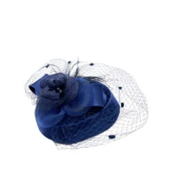 Chapeau Bibi De Cérémonie Décoré D’une Fleur Et Voilette Coloris MIX -Accessoires De Mode pdtimg 4921899hd