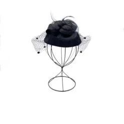 Chapeau Bibi De Cérémonie Décoré D’une Fleur Et Voilette Coloris MIX -Accessoires De Mode pdtimg 4921904hd