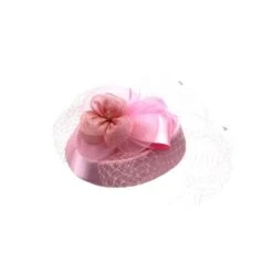 Chapeau Bibi De Cérémonie Décoré D’une Fleur Et Voilette Coloris MIX -Accessoires De Mode pdtimg 4921905hd