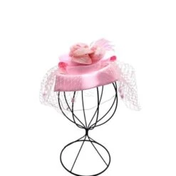Chapeau Bibi De Cérémonie Décoré D’une Fleur Et Voilette Coloris MIX -Accessoires De Mode pdtimg 4921907hd