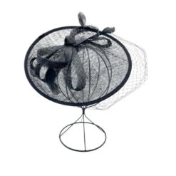 Bibi De Cérémonie à Noeuds Avec Voilette Et Des Plumes Coloris MIX -Accessoires De Mode pdtimg 4921914hd