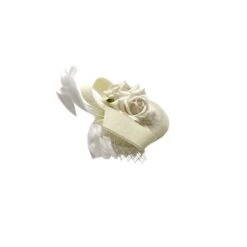 Bibi De Cérémonie Motif Fleur Rose Avec Ruban Et Plumes Coloris MIX -Accessoires De Mode pdtimg 4921917hd